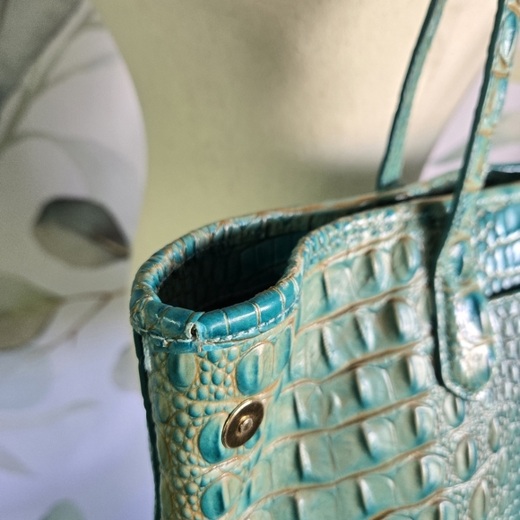 BRAHMIN | Medium Julian - Turquoise Melbourne Q69 151 - Picture 8 of 13